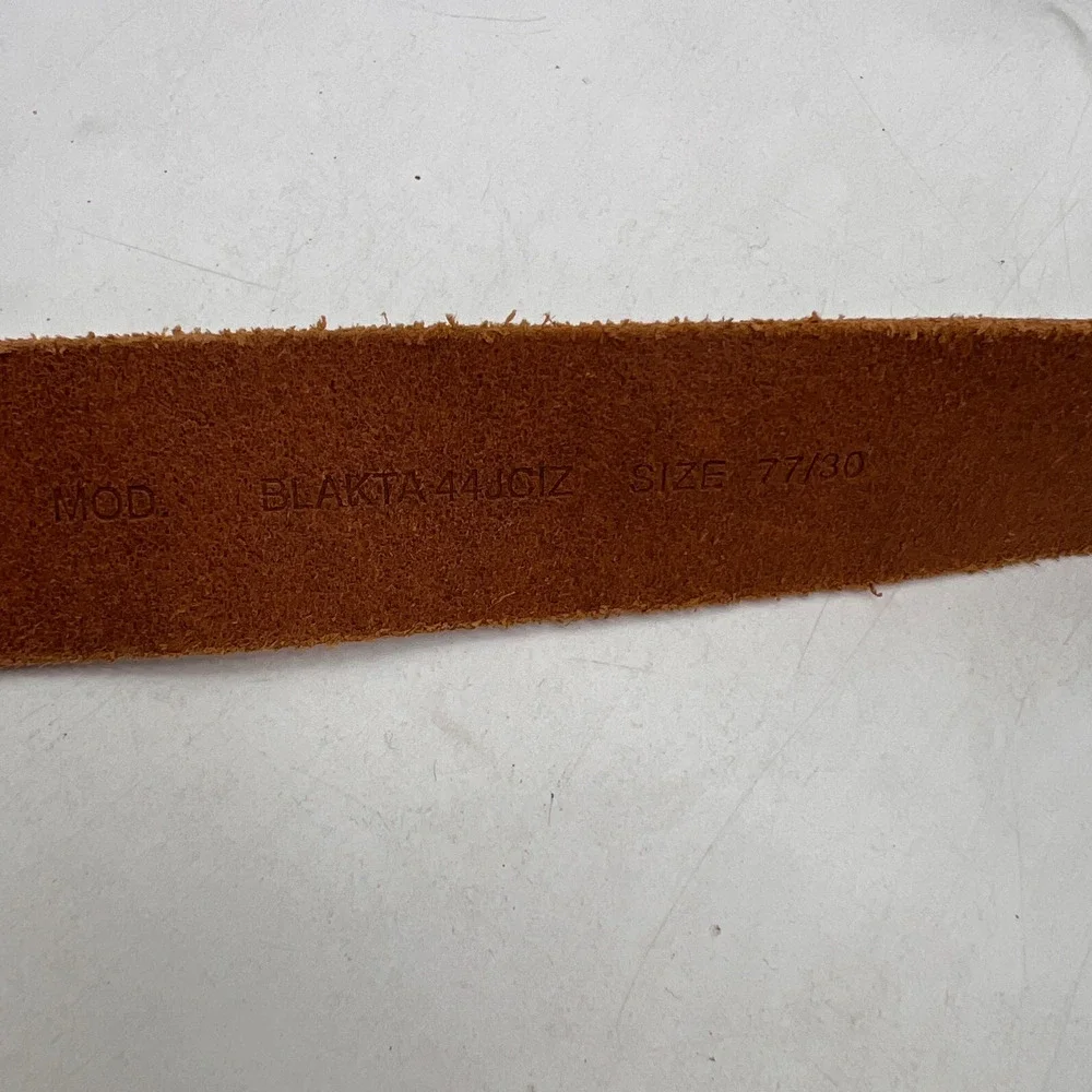 Vintage Diesel Belt Mens 30 Brown Only the Brave Mohican Buckle Pelle Leather